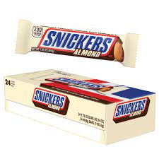 ''Snickers Almond CANDY Bars 1.76oz, 24ct''