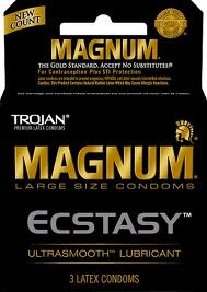 TROJAN MAGNUM ECSTASY Ultraamooth Lubricated Condom