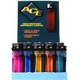 Disposable Lighters ACE Counter Display 50 ct