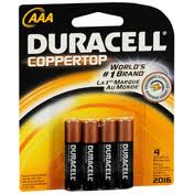 Duracell Coppertop Duralock AAA 4 Batteries