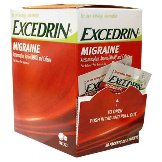 Excedrin Migraine 2 pack 50ct Dispenser Box