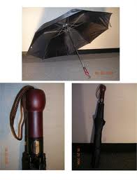 Jumbo Golf Umbrella Wood Hand Press To Open 30 inch
