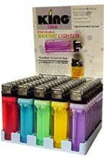 Disposable Lighters KING Counter Display