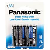 Panasonic AA 4 Heavy Duty Batteries