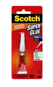 ''Scotch Super Glue Liquid, Tubes .7 oz''