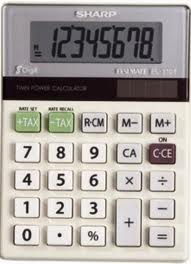 Sharp EL 310TB Twin Powered Calculator
