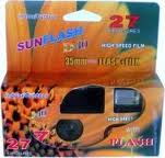 Single use camera with Flash Sun Flash 35mm 27 Exp