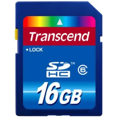 Transcend 16 GB SDHC Class 6 Flash Memory Card