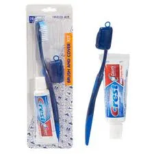 Travel Toothbrush with Crest TOOTHPASTE 0.85 oz