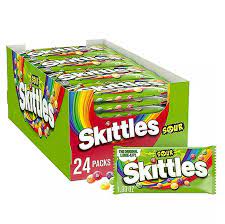 ''Skittles Sour CANDY 1.80oz, 24ct''