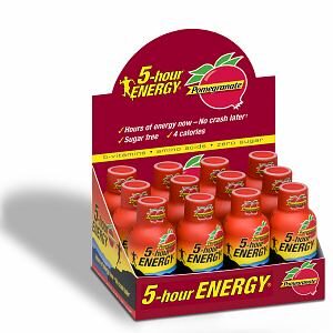 5 Hour Energy Shot Regular Strength Pomegranate 1.93oz, 12ct