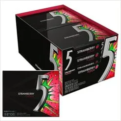 5 Gum Strawberry Flood Gum 15pcs, 10ct