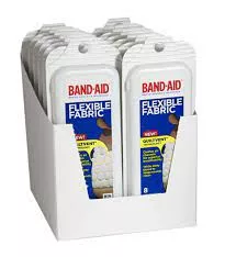 Band-Aid Johnson & Johnson 8ct, Pack of 12