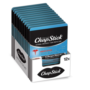 ChapStick Classic Medicated Lip Balm 0.15oz,12ct