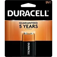 Duracell Coppertop 9V Alkaline Batteries, 1ct
