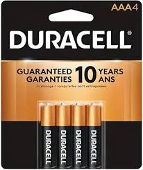 Duracell Coppertop AAA 4 Alkaline Batteries