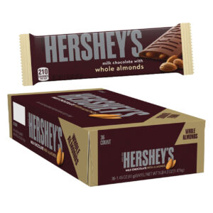 Hersheys milk chocolate with almonds 36 ct 1