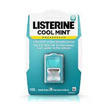 Listerine Pocketpaks Breath Strips Cool Mint 24 Strips, 12ct (1)