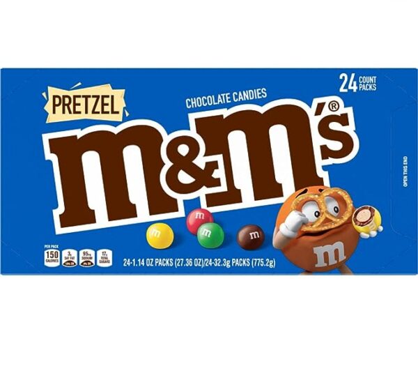 M&M's Chocolates Salted Crunchy Peanut Crispy 5 x Mixed Packs Chocolate  With Box