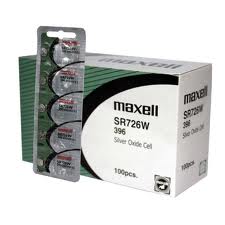 Maxell SR726W 396 397 SR726 Silver Oxide Watch Battery 1