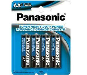 Panasonic Heavy Duty Batteries AA-4