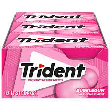 Trident Bubble Gum Gum 14pcs, 12ct