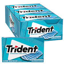 Trident Wintergreen Gum 14pcs, 12ct