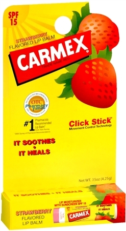 Carmex Click Stick Moisturizing Lip Balm SPF 15 Cherry 0.15 oz
