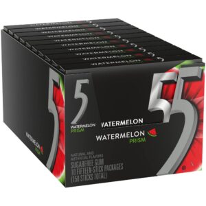 5 Gum Watermelon prism Gum 15pcs, 10ct