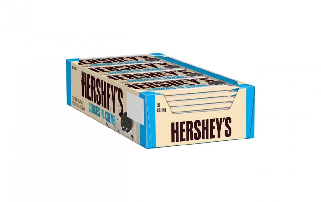 hershey's cookies and creme white 1.55 oz 36 ct B2B Online Shop in NYC Wholesale Grocery