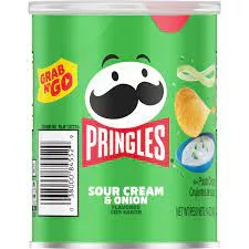 Pringles Sour Cream and Onion 1.4oz, 12ct