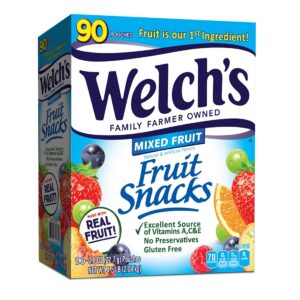 Welch’s Fruit Snacks 0.8oz, 90ct