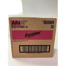 Energizer MAX AA 4 Alkaline Batteries Master Case 24 Cards