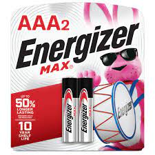 Energizer MAX AAA 2 Alkaline Batteries