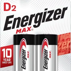 Energizer MAX D 2 Alkaline Batteries