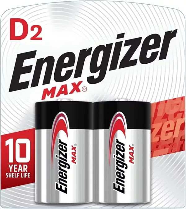Energizer MAX D 2 Alkaline Batteries