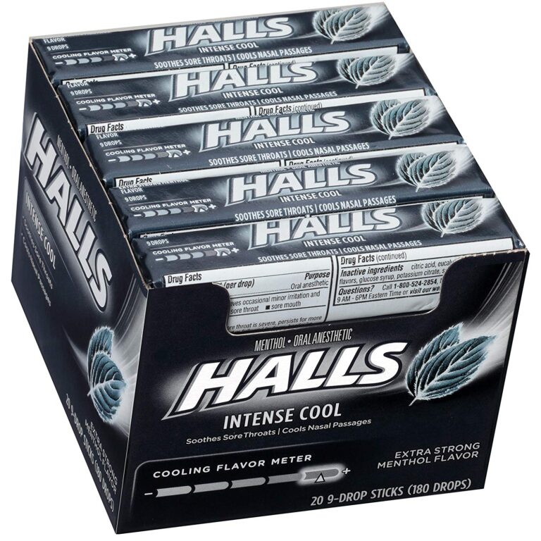 Halls Extra Menthol Cough Drops 9pcs, 20ct