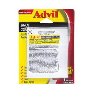 Advil Sinus Tablets Single Dose Individual