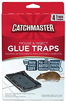 Catchmaster 104 Mouse Glue Trap, 4-Pk