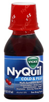 2 Vicks Nyquil Multi Symptom Cold and Flu cherry Medicine