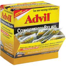 Advil Congestion Relief 1 per Pack 50 Packs Box 1