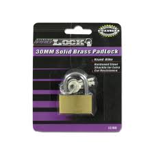 Brass Padlock Individually Carded 30mm