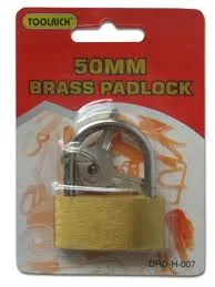 Brass Padlock Individually Carded 50mm