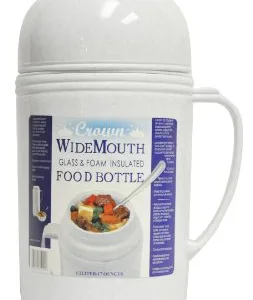 Brentwood RAZ05 Wide Mouth Glass Food Thermos 0.5L