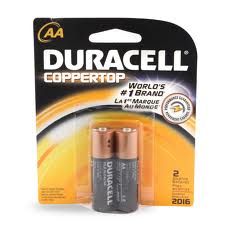 Duracell Coppertop AA 2 Batteries