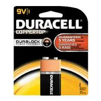 Duracell Coppertop Duralock 9v Batteries