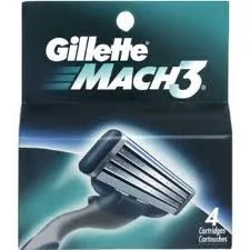 Gillette Mach 3 Replacement Cartridge 4 Blades