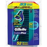 Gillette Custom Plus Disposable Razors 52 ct
