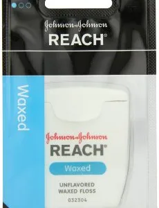 J and J Waxed Dental Floss 55 yd