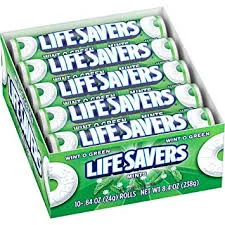 Lifesavers Wint O Green Candy 20 ct